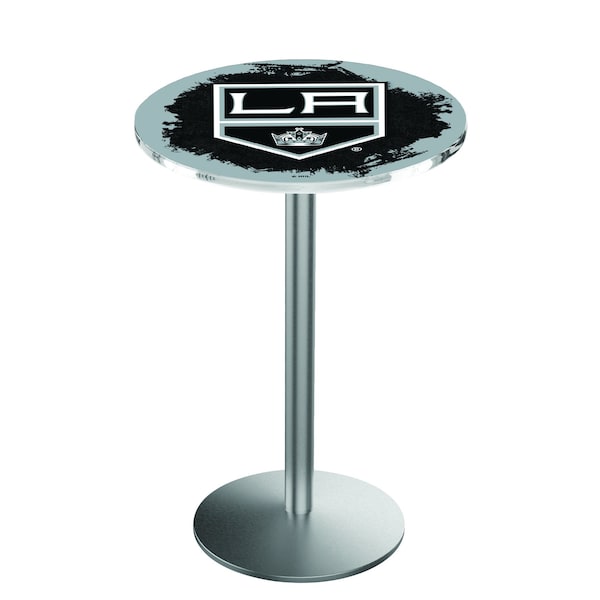 42" Stainless Steel Los Angeles Kings Pub Table